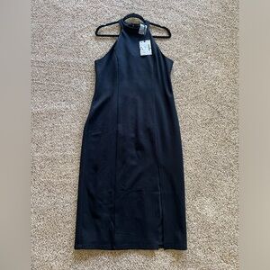 Mirabel Black Halter Neck Dress